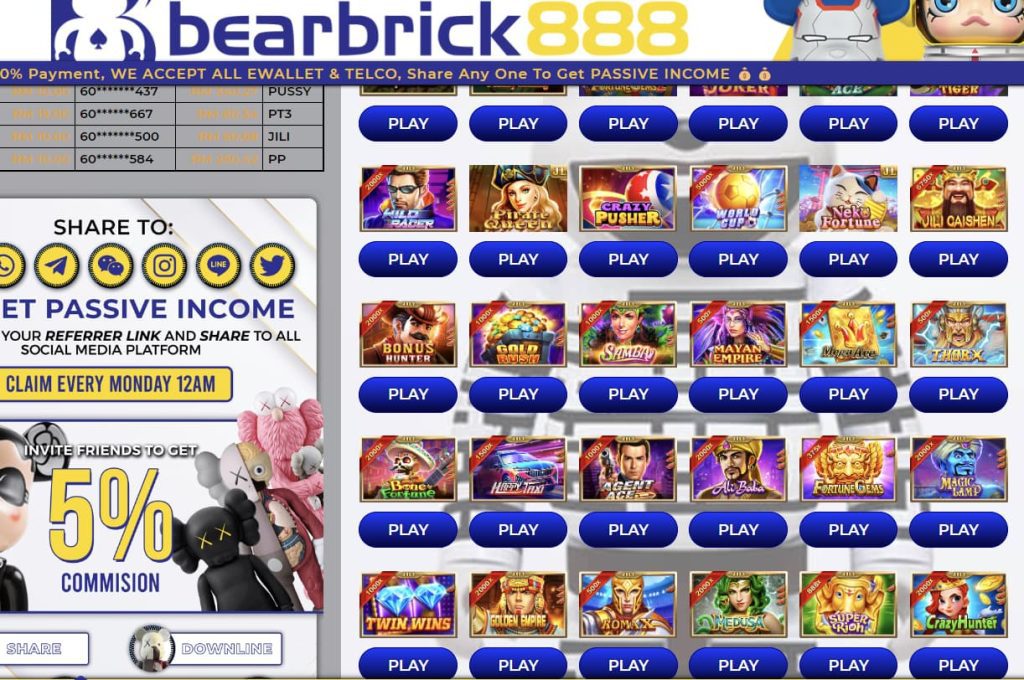 bearbrick slot