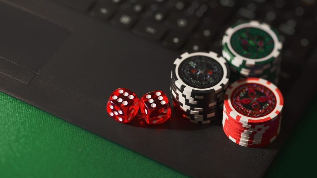 Image of dice and chips for casino